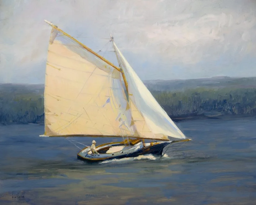Windswept Sails, an original painting