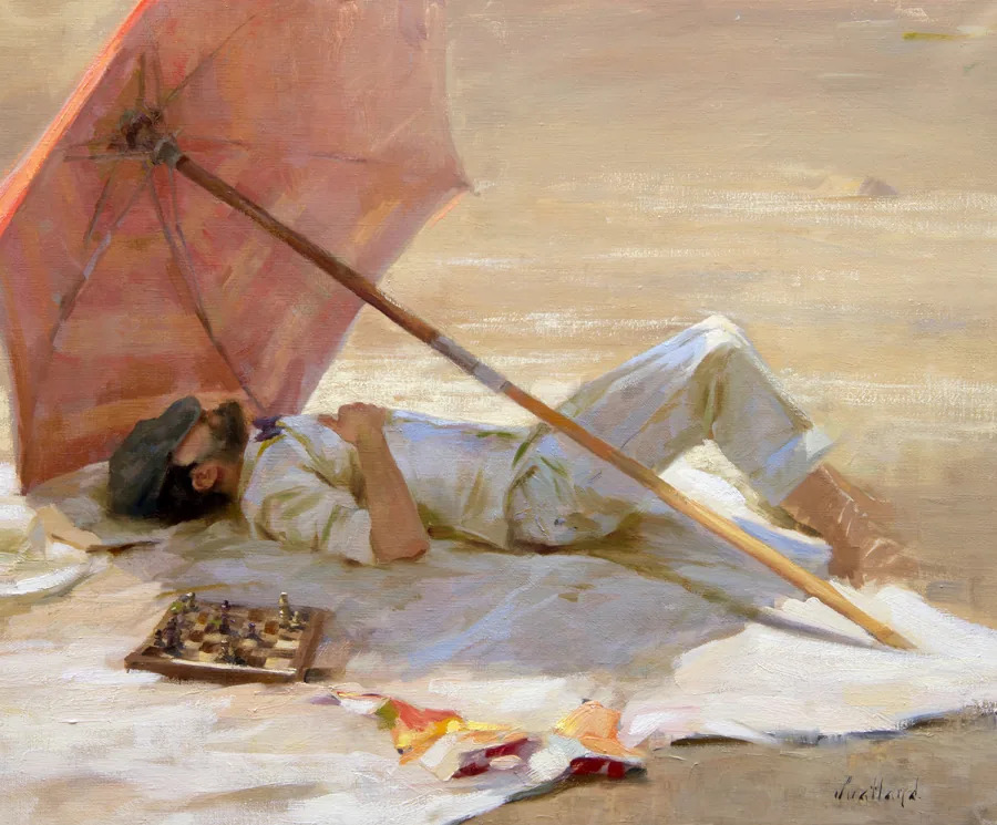 SUMMER, oil on custom linen